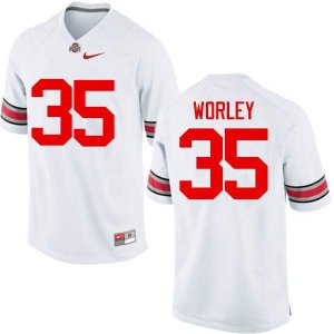 Men's Ohio State Buckeyes #35 Chris Worley White Nike NCAA College Football Jersey Special EBX6344OB
